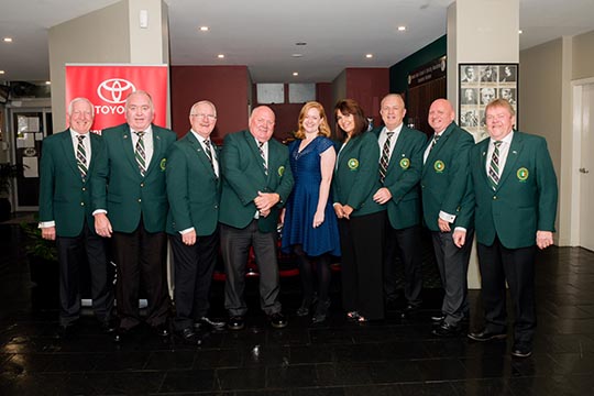 The Consul General with the Penrith Gaels Committee. Courtesy of Penrith Gaels